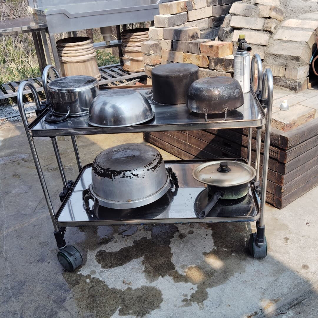 今日はshed322の備え付け調理器具を集めてみたよ！🔪🍳気